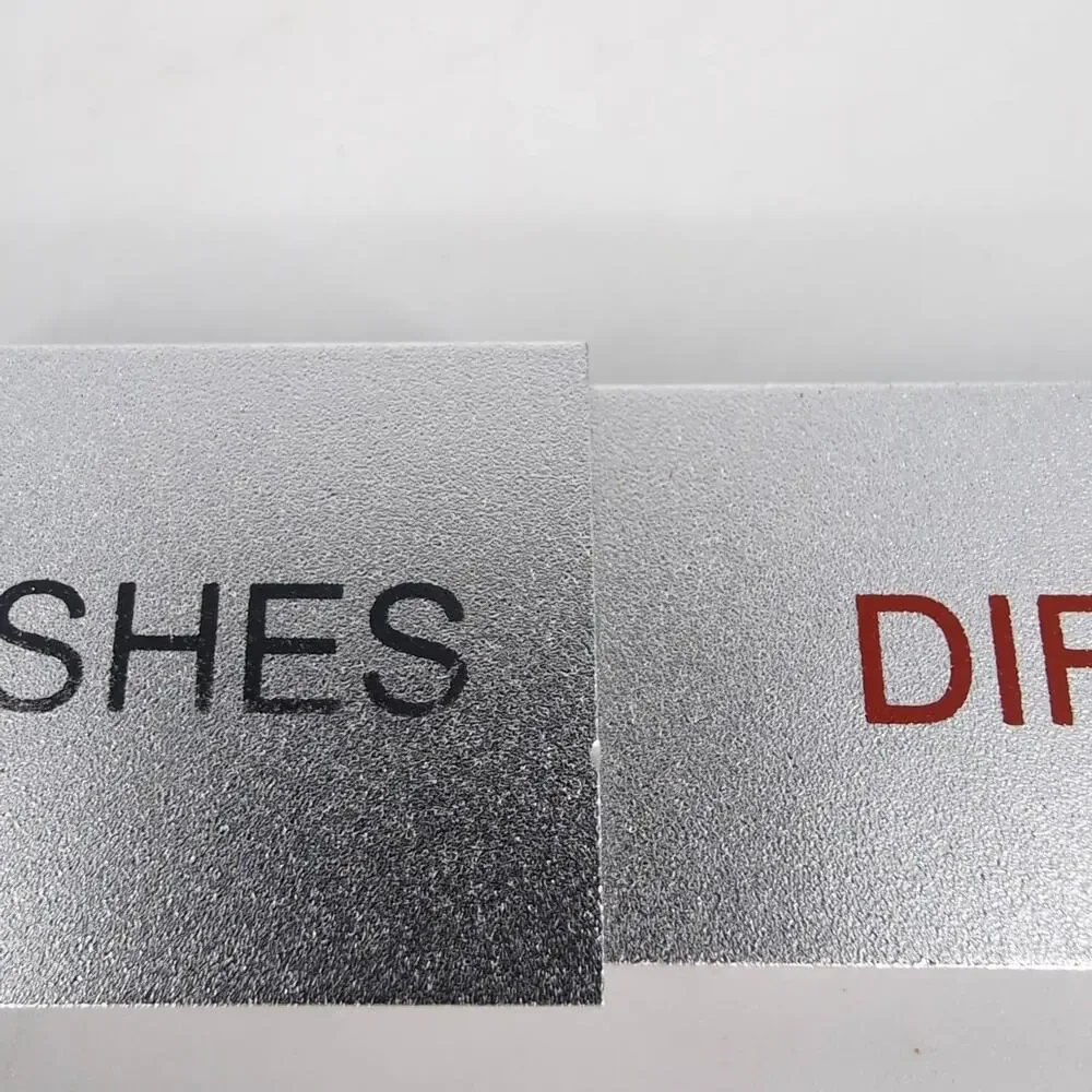 Dishwasher Magnet Clean Dirty Dishes Aluminum Sign Adhesive by Glide Signs - GUC